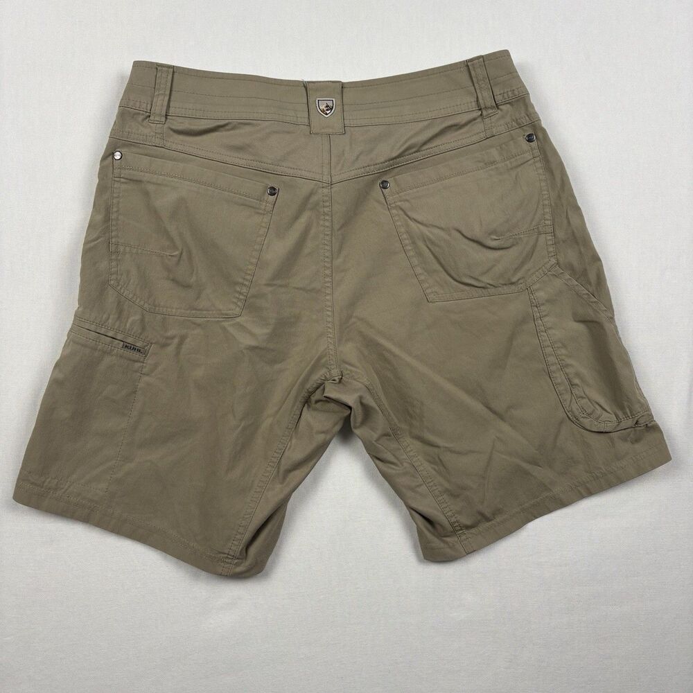 Kuhl Shorts Mens 32 Radikl Dark Khaki Hiking Outdoor Cargo 8" Inseam 5068S - Picture 2 of 12